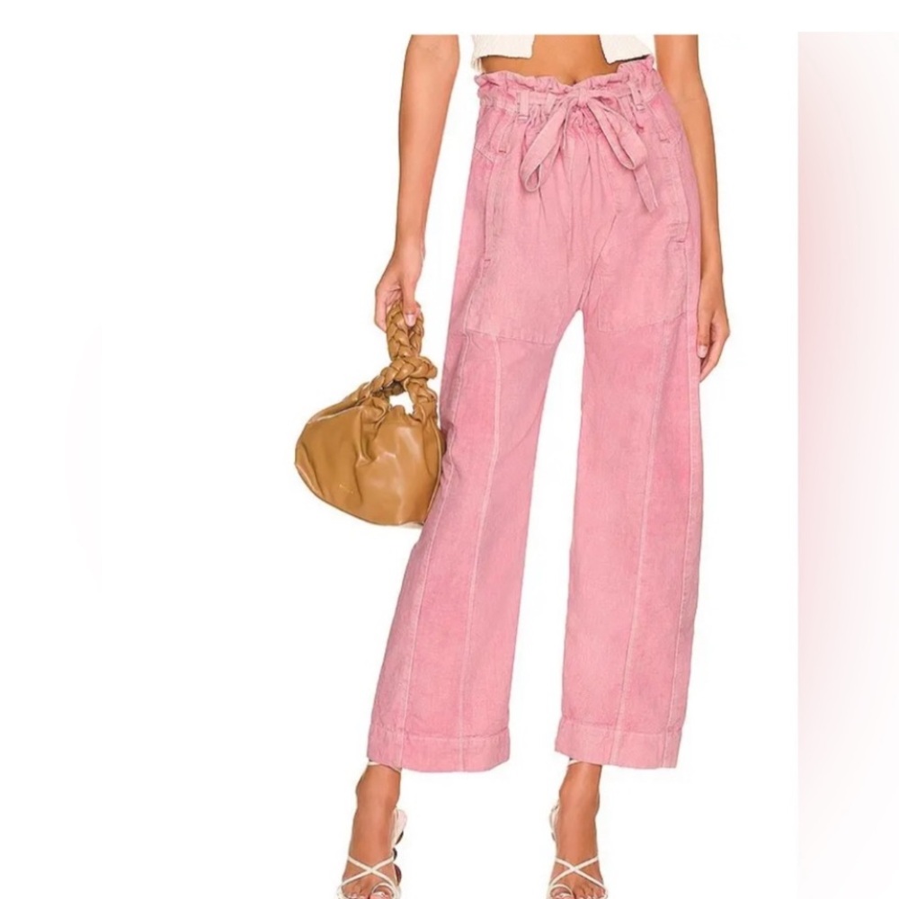 Free People Sky Rider straight leg pants made of cotton and linen size xs